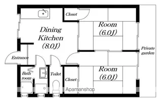 レユニオン丸の内【103号室】の間取り