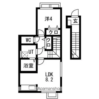 GRANDIR城北【208号室】の間取り