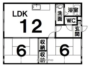 ラ・フランセL【2階】の間取り