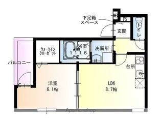 フジパレス遠里小野イースト【1階】の間取り