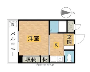 ウイングタカオ【202号室】の間取り