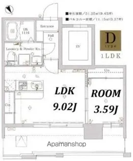 LA FASE LUFINA TENJIN【8階】の間取り