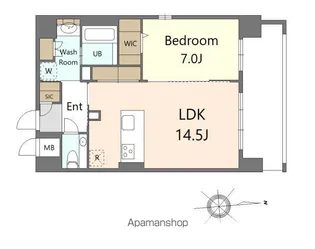 SーRESIDENCE大手門AWESOME【9階】の間取り
