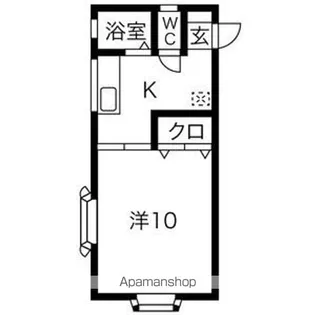 カサグリスB【2階】の間取り