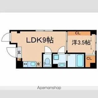 ルミオ王子【1階】の間取り