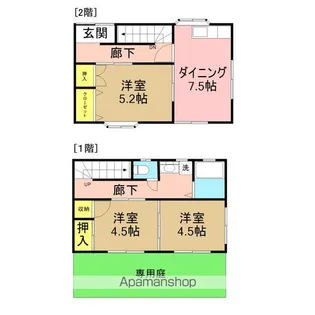 メゾンみなと【A号室】の間取り