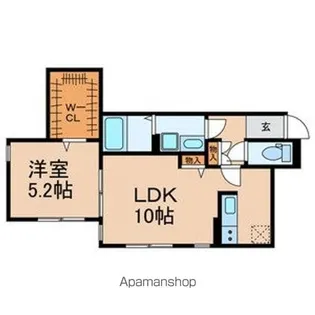 仮称)中央区宮崎町計画【103号室号室】の間取り