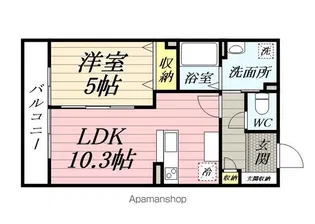 パークサイド上末吉【1階】の間取り