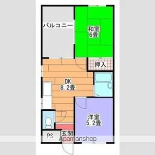 JOマンション【2階】の間取り