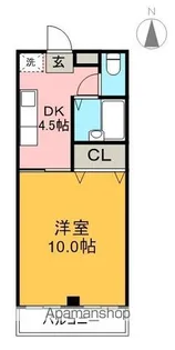 カミムラハイツ【3階】の間取り