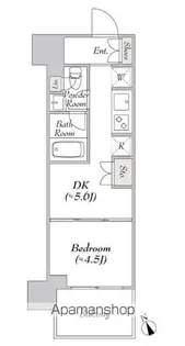 ウエリスアーバン水天宮前【3階】の間取り