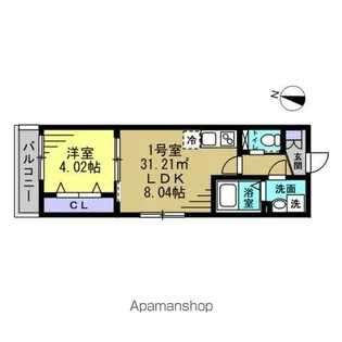 RUTILE吉川美南【3階】の間取り