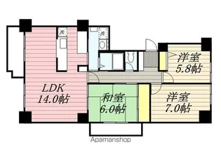 ベルシティ20【1101号室】の間取り