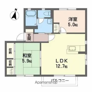 エスペランス【2階】の間取り