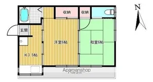 広美荘【2階】の間取り