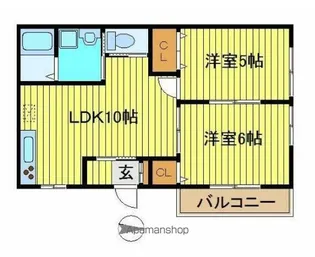 メゾンドグラン【2階】の間取り