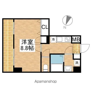 ディアレイシャス東別院4【12階】の間取り