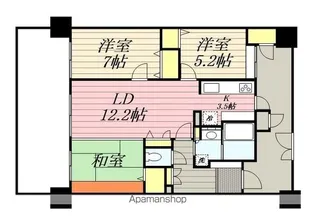 パークサンリヤン博多の森 I・Ⅱ番館【1009号室】の間取り