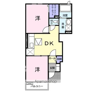 サンクレスト【1階】の間取り