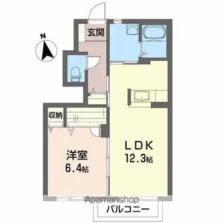 レチューガ【1階】の間取り