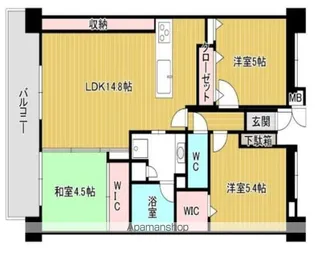 エイリックスタイルアスバ貝塚駅【7階】の間取り