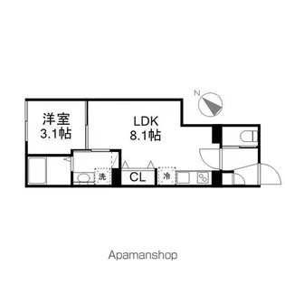 LUORE黒川EAST【2階】の間取り