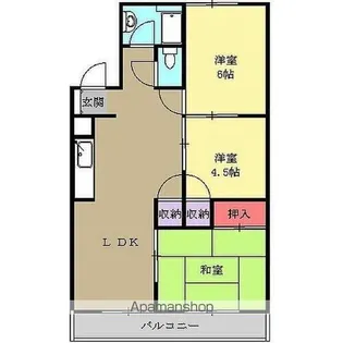 リアライズ自由ヶ丘【204号室】の間取り