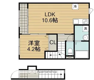 グランフェリス【2階】の間取り