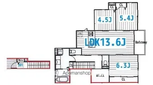 アルタス北国分【2階】の間取り