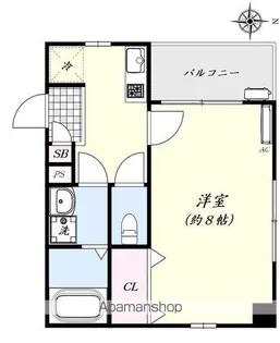 アンプルールフェールカノン【1階】の間取り