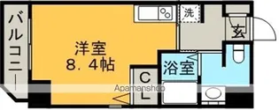 パレット駅西【2階】の間取り