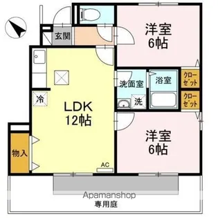 グランソレーユ C棟【1階】の間取り