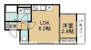 BAU宮町Ⅱ【2階】の間取り