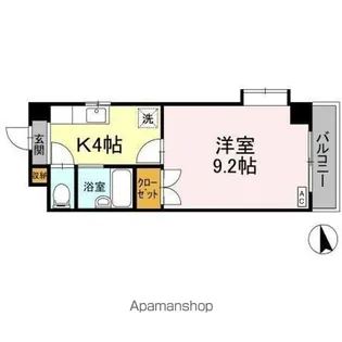 フィオーレ松山【3階】の間取り