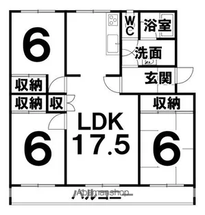 ホクエンハイツ【101号室】の間取り