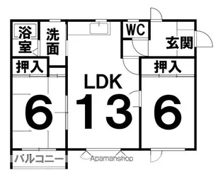すみれⅡ【101号室】の間取り