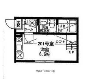 ハーミットクラブハウスパール【2階】の間取り