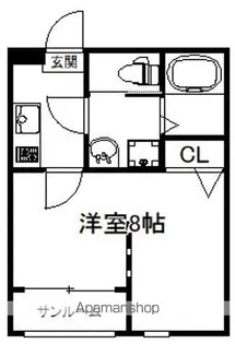 グランディール別府【1階】の間取り