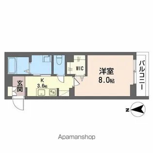 カワセミカーサ【1階】の間取り