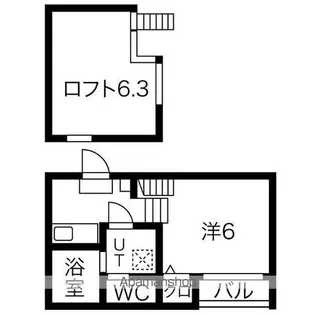 HERMITAGE桜山【102号室号室】の間取り