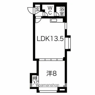 第一クインハイツ【205号室】の間取り