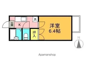 パビリオントーカイ【102号室】の間取り