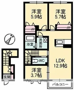 シェーン ヴィラ【2階】の間取り
