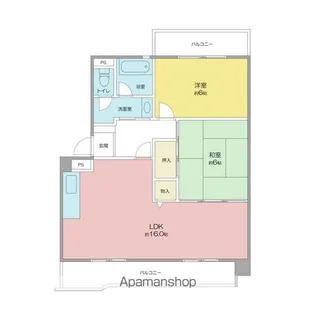 ヴィラ・サンシャイン【403号室】の間取り