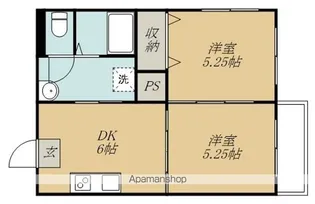 シティハイツ銀杏【5階】の間取り