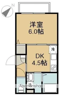 MAULOA 下丸子【102号室】の間取り