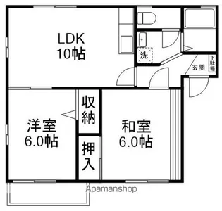 ミラHANASHIMA【1階】の間取り