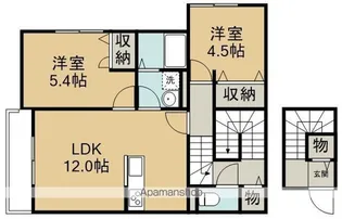 カラコレス【2階】の間取り