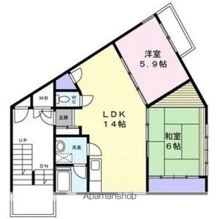 メゾン赤坂【301号室】の間取り