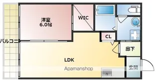 フォンティーヌⅡ【B202号室】の間取り